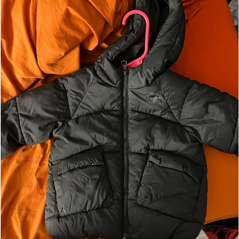 Zara 18-24 months black used puffer coat
